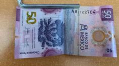 Ofrecen 2 millones de pesos al dueño de este billete de 50 con el Ajolote