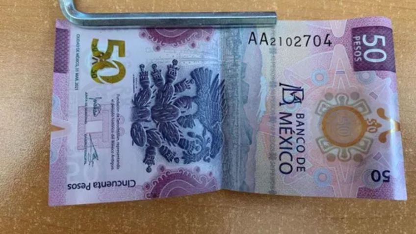 Ofrecen 2 millones de pesos al dueño de este billete de 50 con el Ajolote