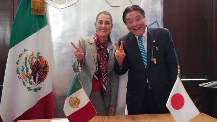 Claudia Sheinbaum se reúne con embajador Japón en México y alcalde de Nagoya