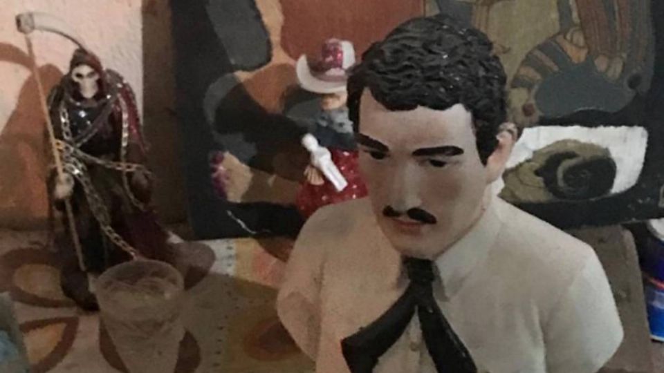 'La Bruja' tenía un altar con santos paganos, entre ellos a Jesús Malverde.