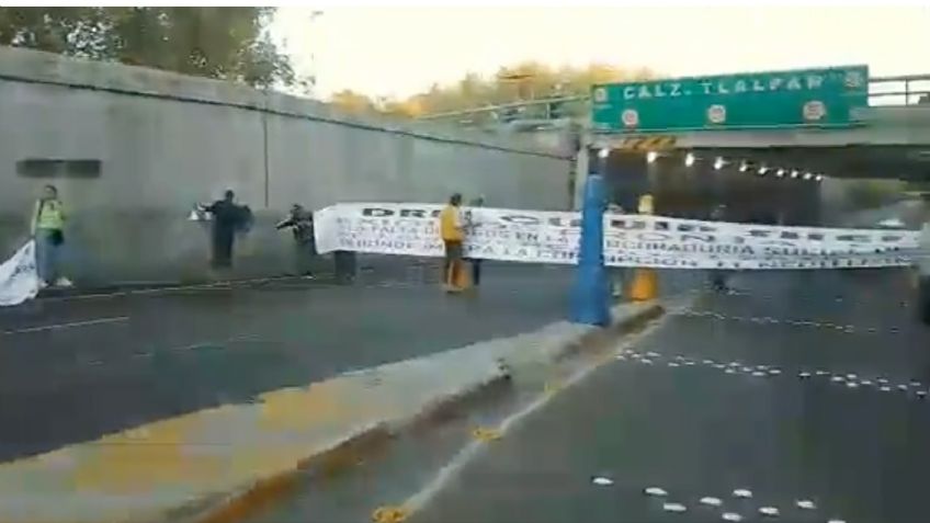 Caos vial en Tlalpan y Viaducto: manifestantes liberan circulación