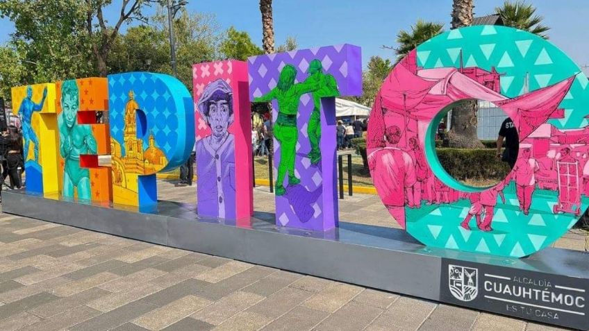 Tepito devela letras monumentales de Pueblo Mágico