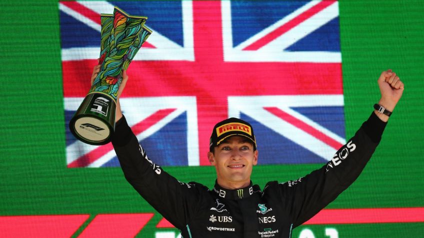 George Russel gana el  GP de Brasil y Checo Pérez finaliza en séptimo