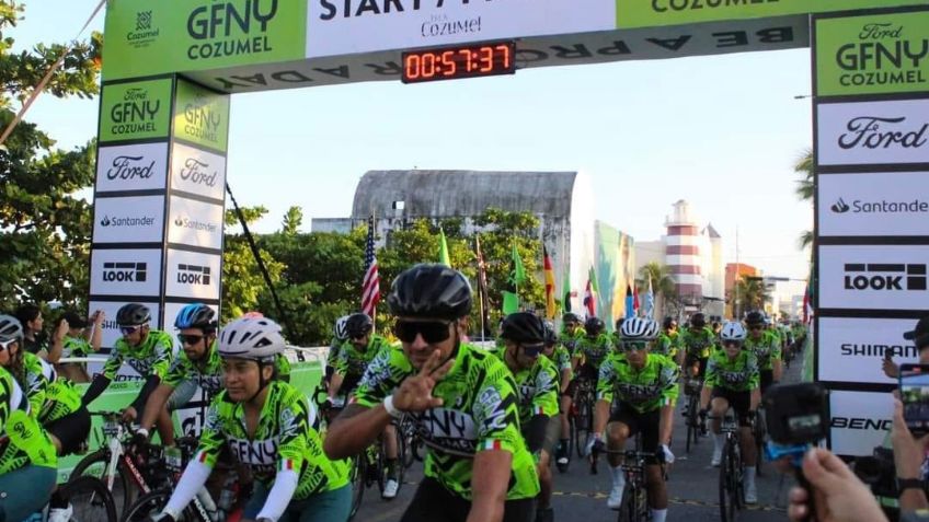 GFNY 2022 reúne a más de 2,500 ciclistas en Quintana Roo