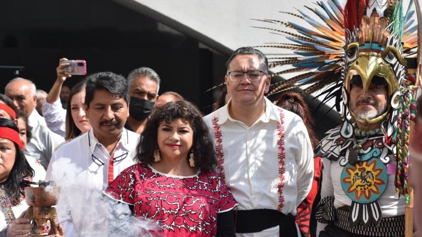 Clara Brugada lleva el fuego sagrado al Senado