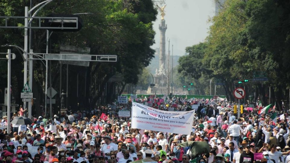 El domingo se concentraron etre 10 mil y 12 mil manifestates.