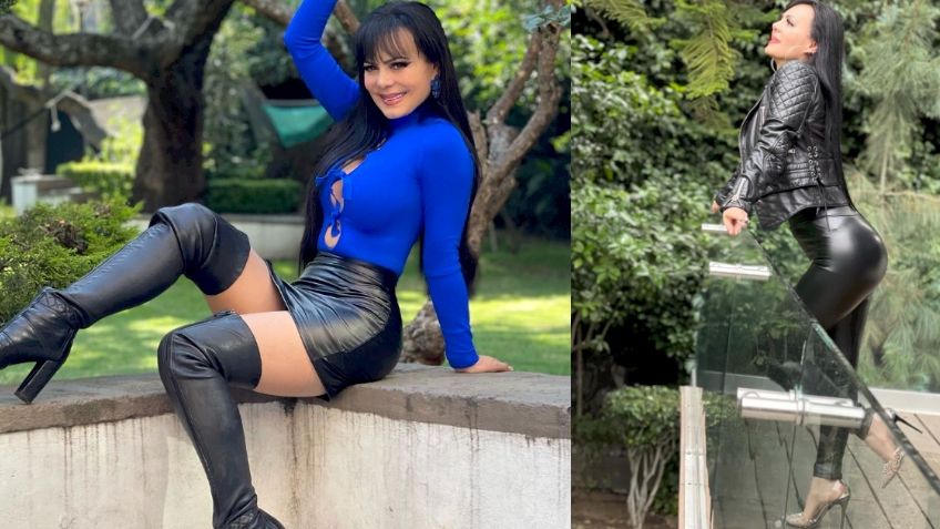 De espaldas, Maribel Guardia presume sus curvas en ajustado vestido negro