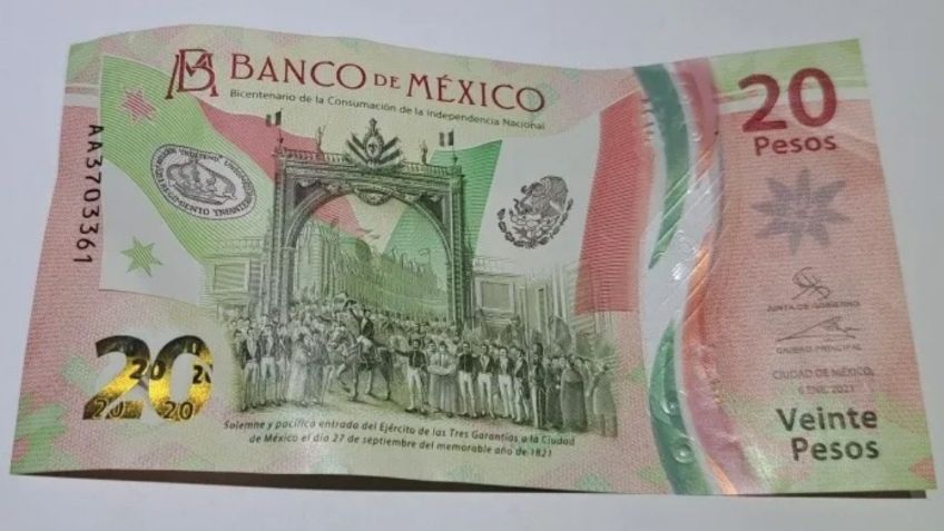 Entregan hasta 950 mil pesos a quien tenga un billete de 20 con este error