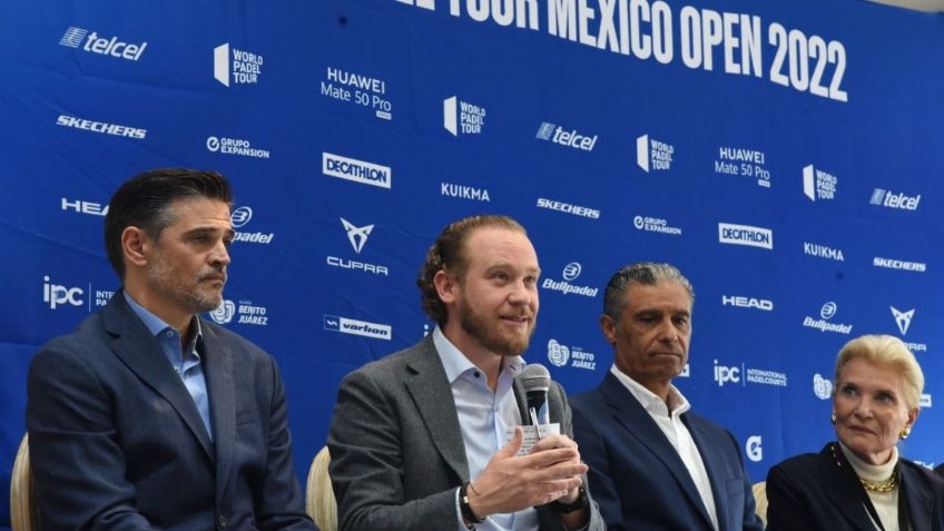 Santiago Taboada anuncia el World Pádel Tour México Open 2022, en el Complejo Olímpico "México 68"