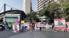 Avenida Insurgentes es bloqueada por la familia de Elizabeth, piden a García Harfuch que ayude a encontrarla