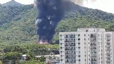 VIDEOS: el impactante incendio que consumió un famoso estudio de TV en Brasil