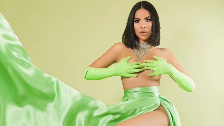 Tefi Valenzuela da cátedra de estilo con entallado vestido nude perfecto para el fin de año