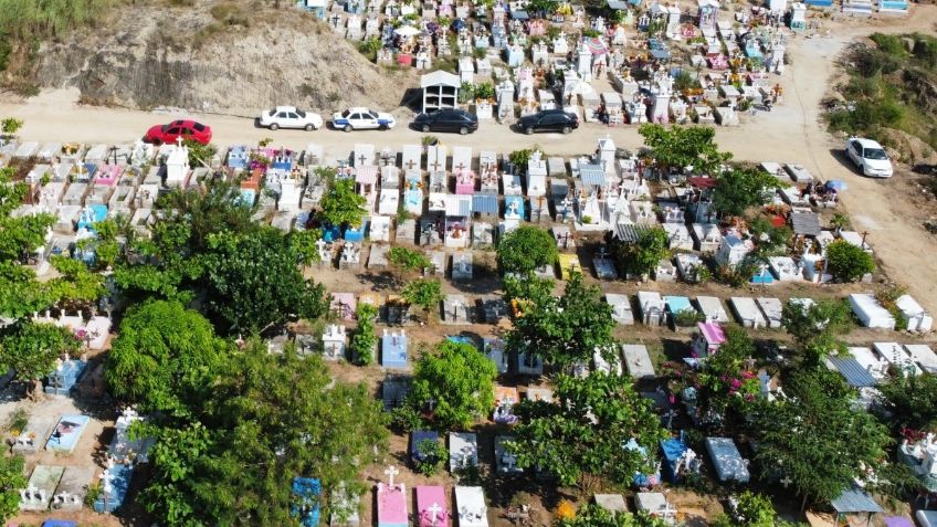 El Palmar, el panteón de las víctimas del Covid-19 en Acapulco 