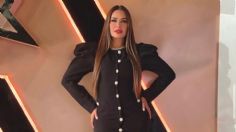 Galilea Montijo presume cuerpazo con entallado vestido negro que resalta sus curvas