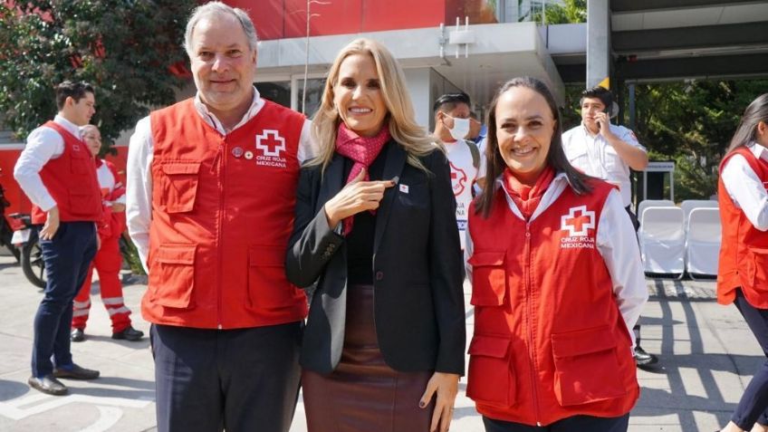 Romina Contreras inicia la colecta nacional de la Cruz Roja