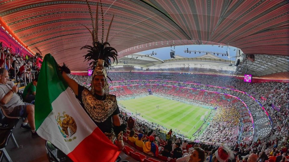 La afición mexicana ya se hizo presente en el estadio Al Bayt.