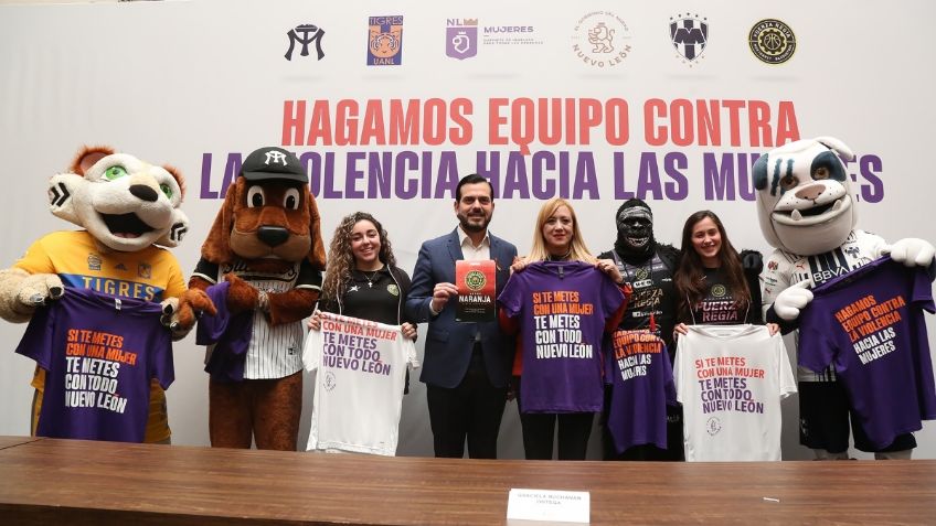 Nuevo León lanza campaña "Hagamos equipo contra violencia hacia las mujeres"