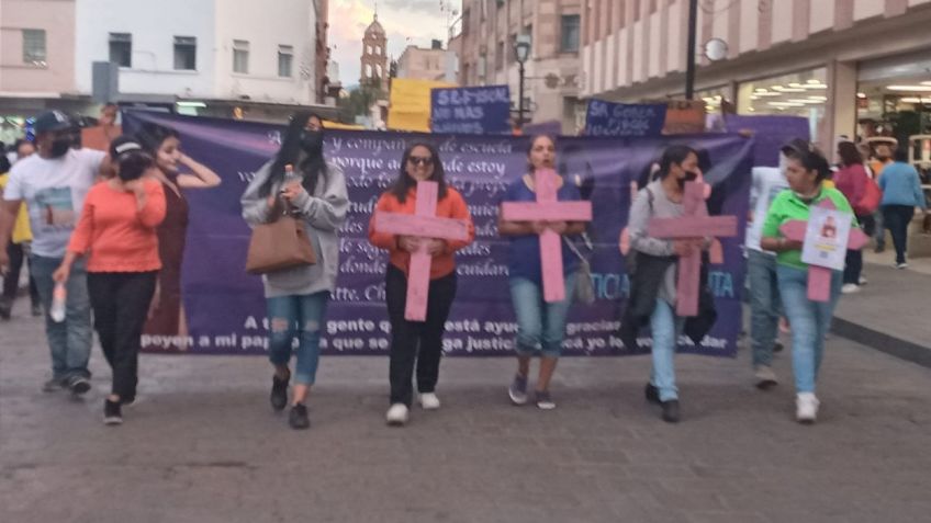 Marcha 25N: mujeres alzan la voz contra la violencia de género en San Luis Potosí