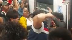 Metro CDMX: un hombre termina con la cara ensangrentada durante una pelea en el vagón del Metro