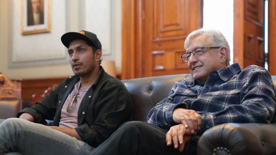 El actor se reunió con el mandatario para ver el partido de la Selección Mexicana.