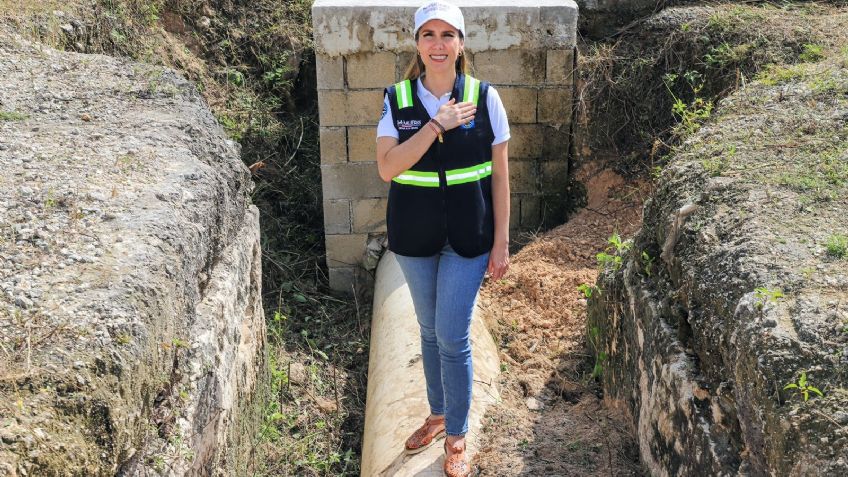 Atenea Gómez rehabilitará la red de agua potable en la Zona Continental de Isla Mujeres