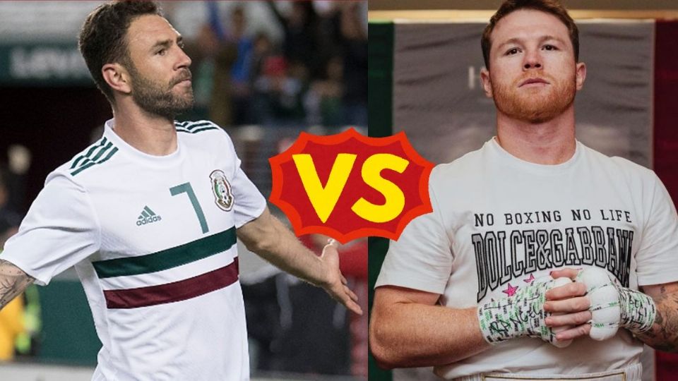 Canelo se va contra Miguel Layún. Foto Especial