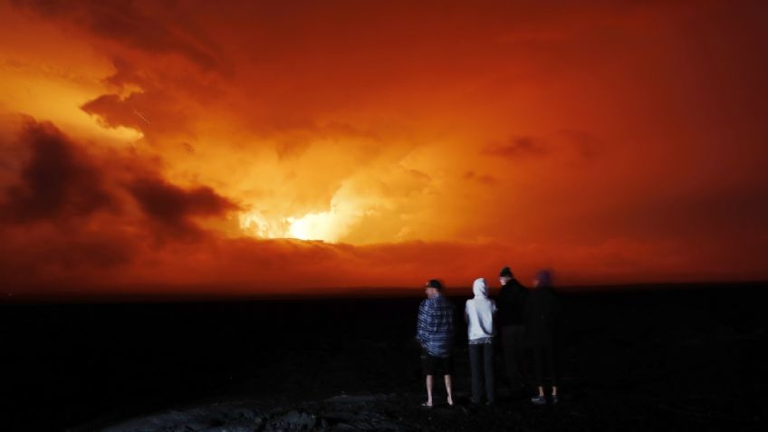 FOTOS: así fue la impresionante erupción del volcán Muna Loa después de 38 años