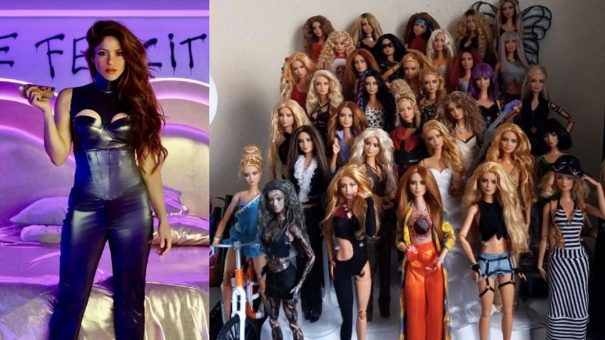 Shakira muestra las Barbies de todas sus canciones, hay una con un hueco en el pecho