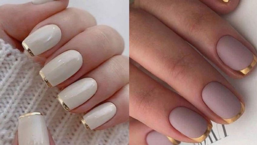 La manicura francesa cromada es ideal para combinar tus looks de invierno