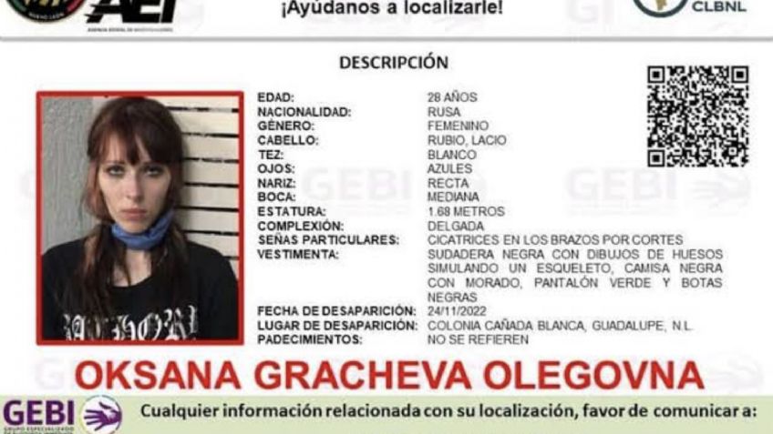 Oksana Gracheva: buscan a joven rusa en medio de ola de desapariciones en Nuevo León