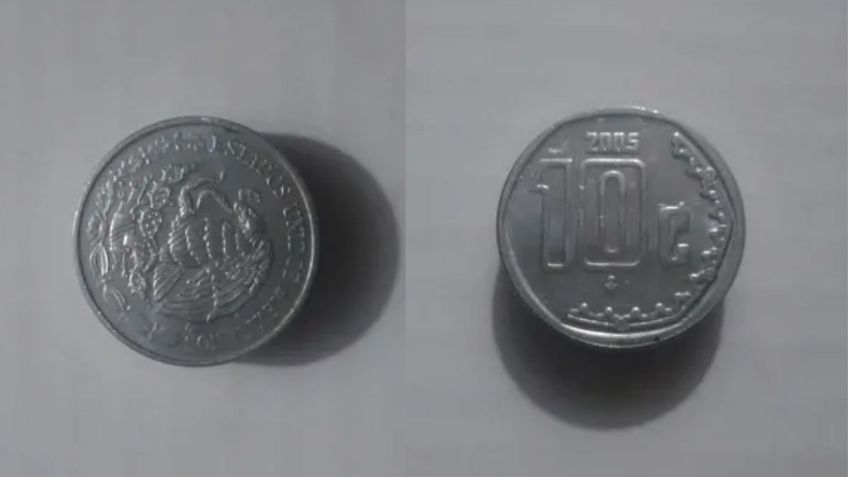 Ofrecen más de 85 mil pesos al dueño de esta moneda de 10 centavos