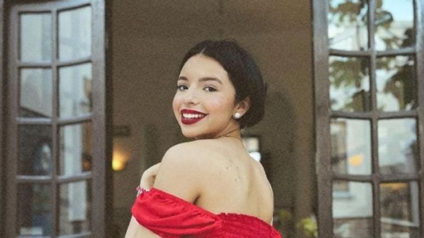 Ángela Aguilar paraliza la red con minivestido negro que resalta su mini cintura