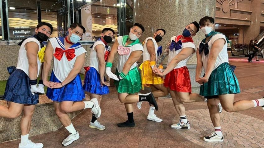 Hombres disfrazados de "Sailor Moon" protagonizan pelea y dan lección a borracho