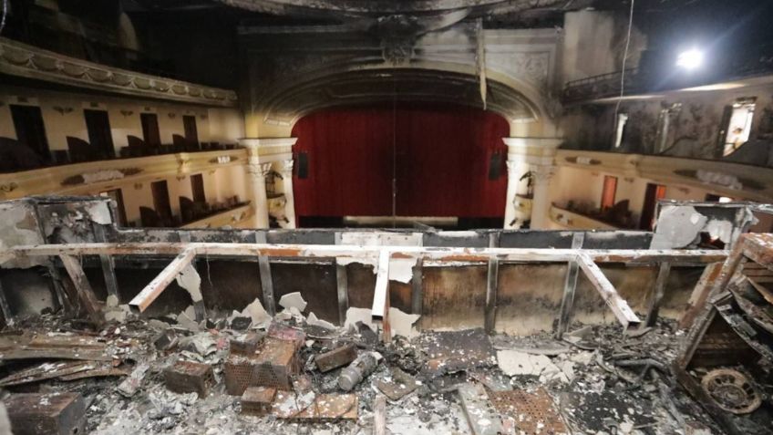 FOTOS: así terminó el emblemático Teatro Peón Contreras de Yucatán tras el incendio