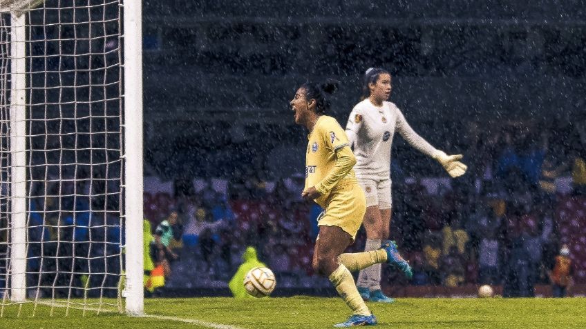 Futbol femenil: América logra ventaja en el Estadio Azteca