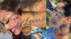 Ella es Narally, la influencer que se tatuó la cara de su esposo infiel en el rostro