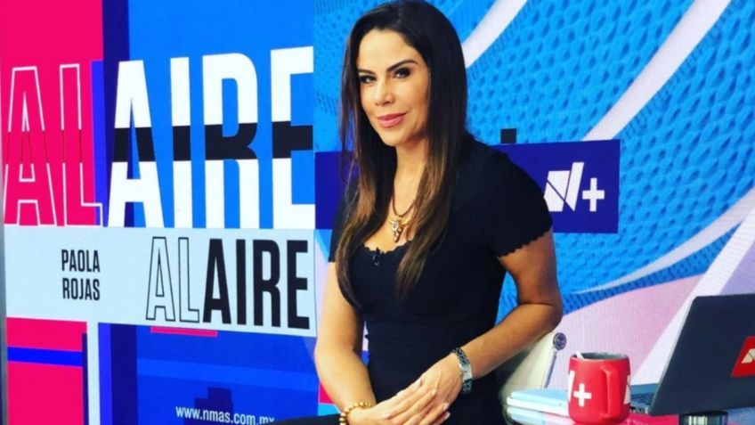 Paola Rojas luce impactante enterizo rojo y destaca en televisión