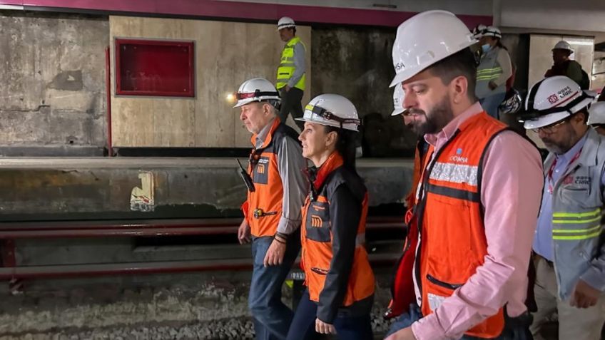 L1 del Metro: Claudia Sheinbaum informa avance del 85 por ciento en colocación de vías