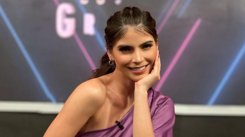 Esmeralda Ugalde, hermana de Ana Bárbara, se luce con elegante vestido dorado