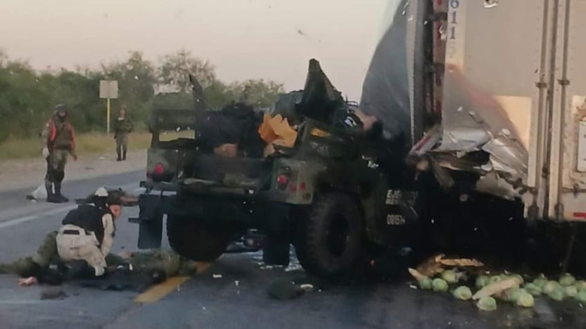 Siete militares muertos y otro más lesionado, el saldo de un accidente en la carretera Soto la Marina