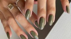 Las uñas verdes serán tendencia en invierno y este diseño es perfecto para lucir unas manos elegantes