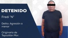 VIDEO: detienen a Fredi "N", el hombre que pateó brutalmente a una niña en Morelos