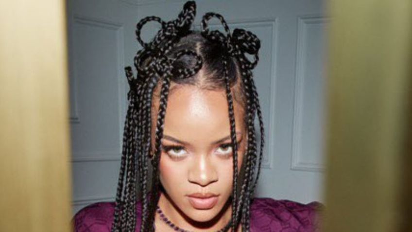 Desde la cama, Rihanna seduce con un arriesgado look