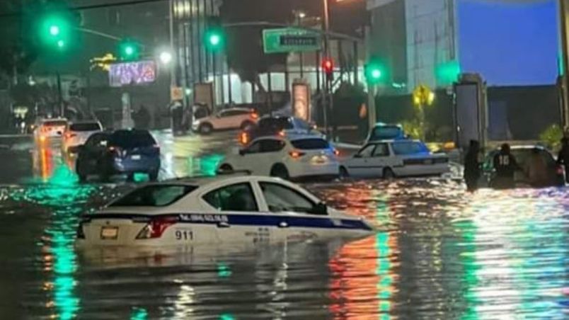 El agua se concentró en distintos puntos de la entidad