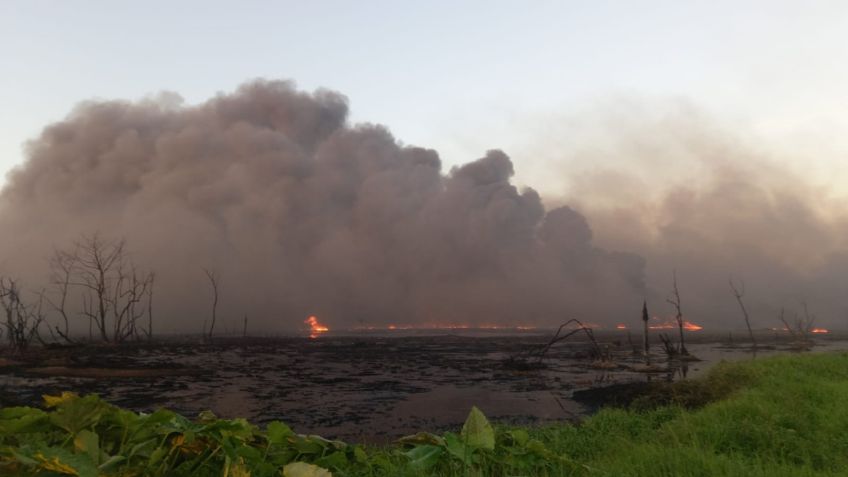 Incendio en La Venta, Tabasco: las imágenes de la impactante explosión de un ducto