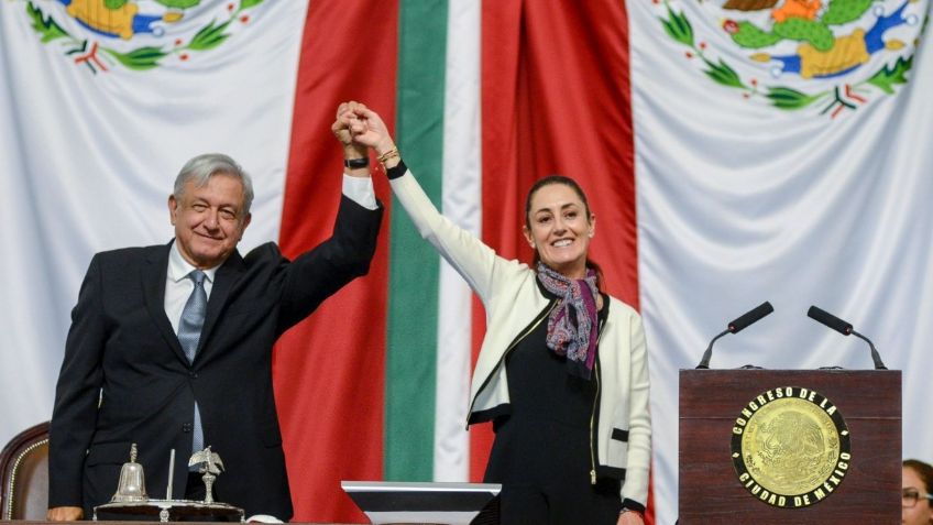 Claudia Sheinbaum felicita a AMLO por sus 4 años como presidente