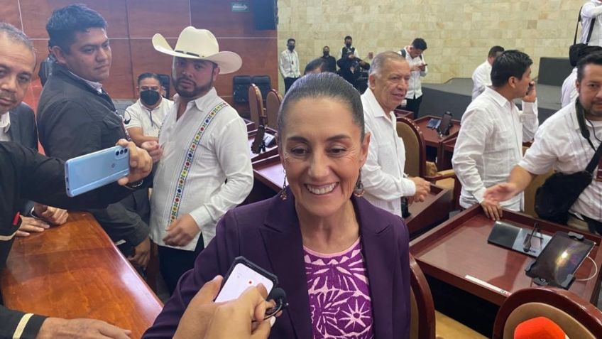 Claudia Sheinbaum agradece apoyo de oaxaqueños, pero resalta a Salomón Jara: “Hoy es su día”