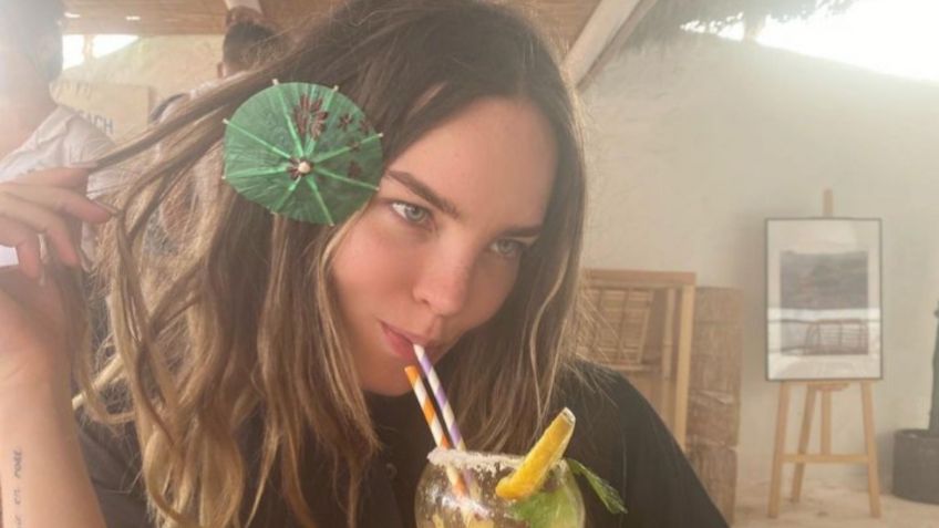 VIDEO | Belinda sorprende con coqueto bikini en tonos claros desde el paraíso de Playa del Carmen