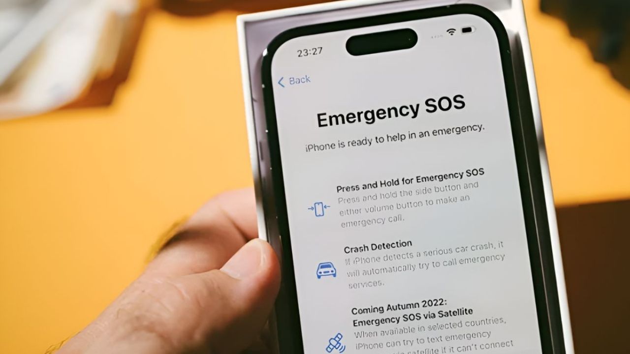 iphone 14 llamada de emergencia