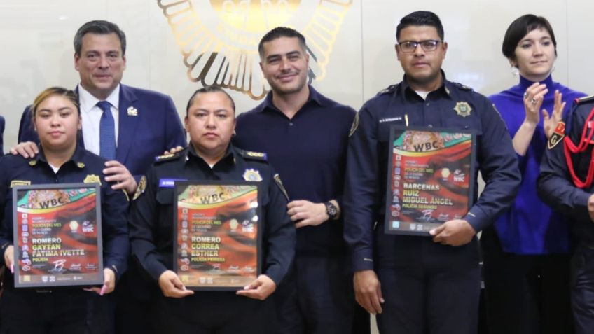 SSC y Consejo Mundial de Boxeo entregan reconocimiento a 33 policías